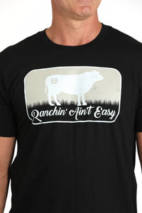 Load image into Gallery viewer, Cinch Ranchin&#39; Ain&#39;t Easy Tee