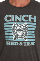 Men's Cinch Tired & True Tee ~ Charcoal - Henderson's Western Store