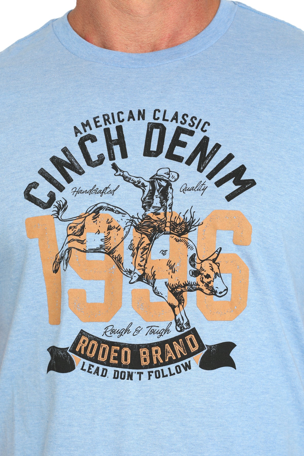 Men's Cinch Western Tee ~ Blue - Henderson's Western Store