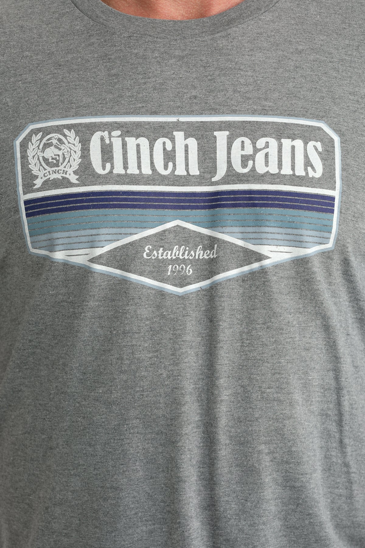 Men's Cinch Classic Tee ~ Gray - Henderson's Western Store