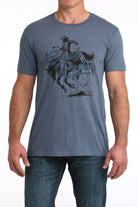 Men's Cinch Rodeo Tee ~ Blue - Henderson's Western Store