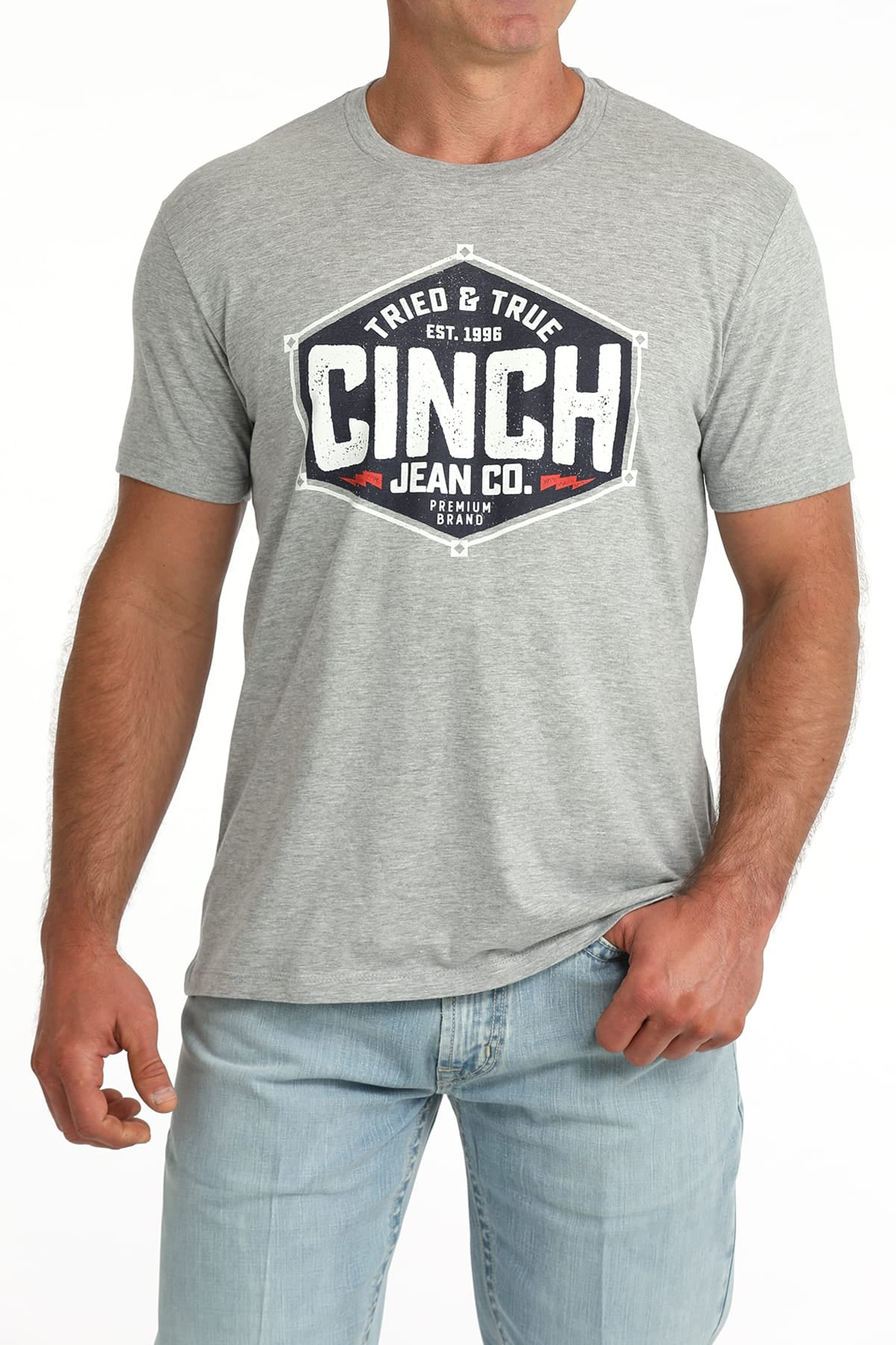 Men's Cinch Tee ~ Grey - Henderson's Western Store