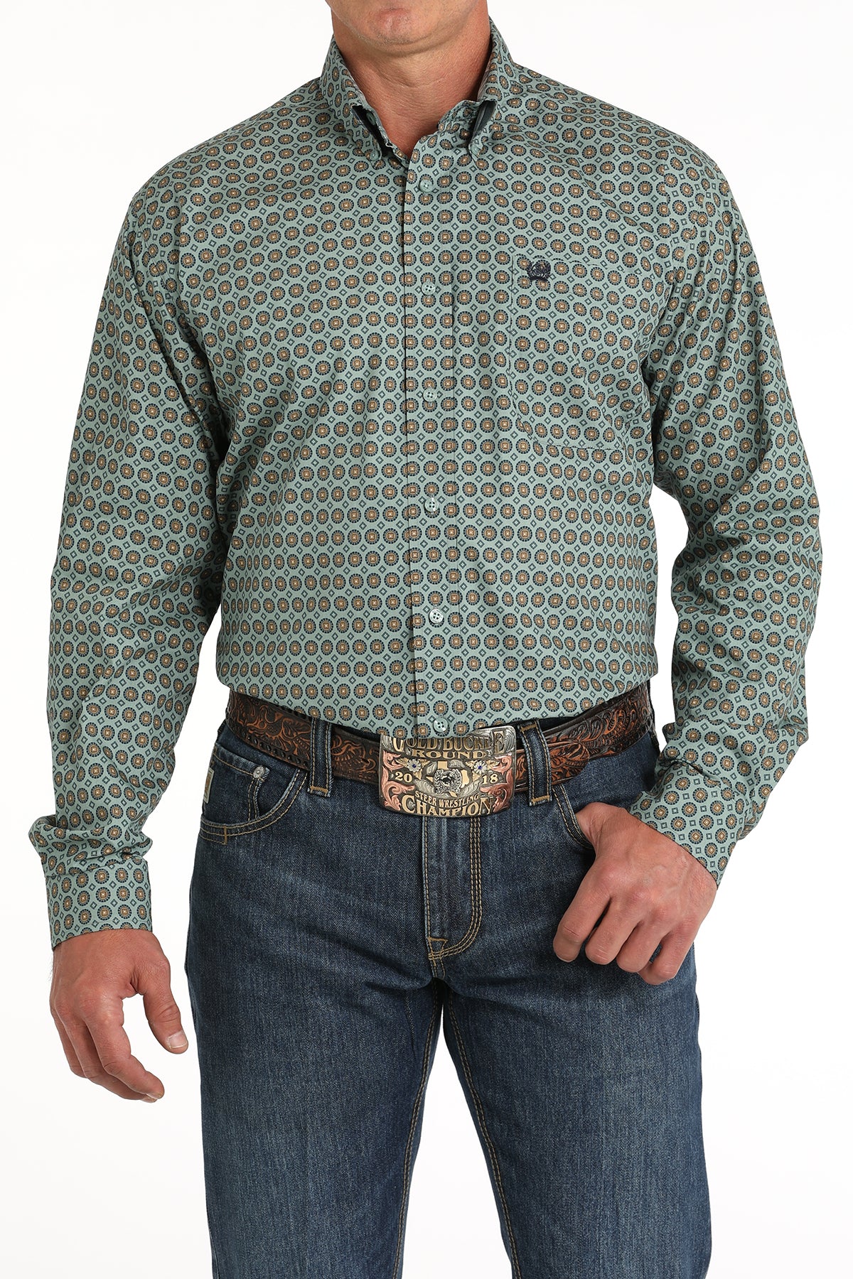 Cinch Plain Weave  ~  Green - Henderson's Western Store