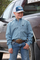 Boy's Cinch Blue Geo - Henderson's Western Store