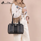 MW Tooled Concho Carry Tote ~ Black - Henderson's Western Store