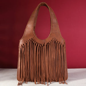 Load image into Gallery viewer, Trinity Ranch Hand-Tie Fringe ~ Brown - Henderson&#39;s Western Store