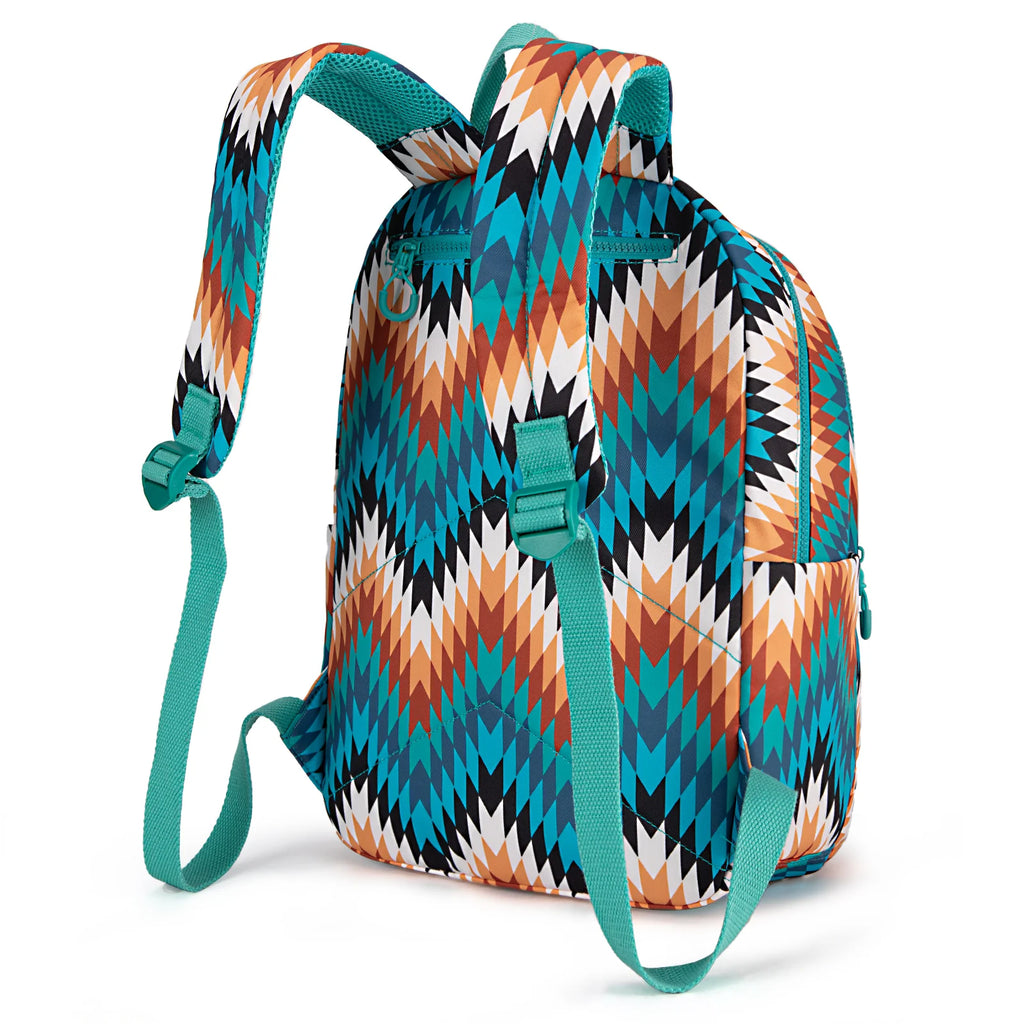Wrangler Aztec Print Backpack  ~ Turquoise - Henderson's Western Store