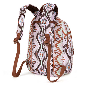 Load image into Gallery viewer, Wrangler Aztec Print Backpack  ~ Brown - Henderson&#39;s Western Store
