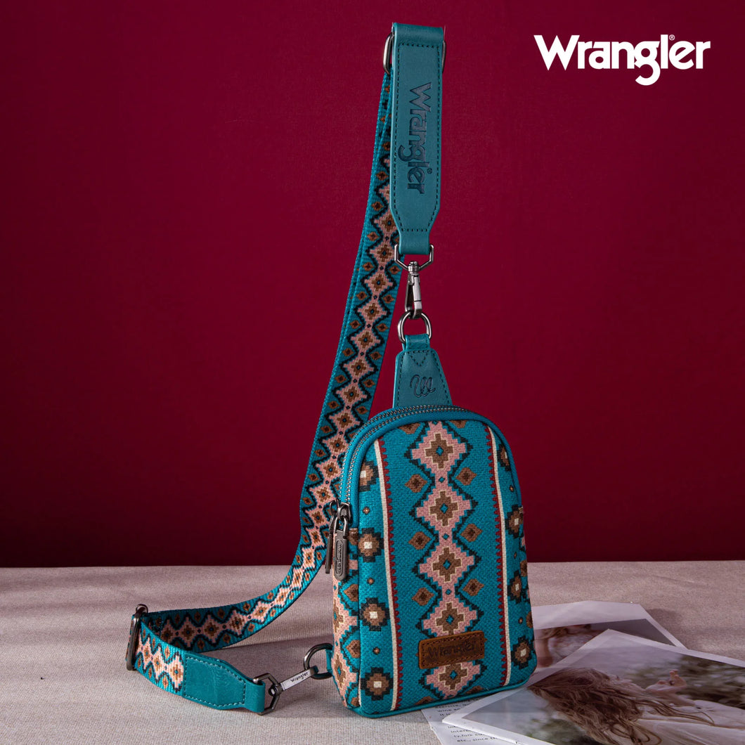 Wrangler Southwest Sling ~ Turquoise - Henderson's Western Store