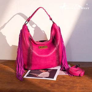 Load image into Gallery viewer, MW Fringe Hobo/Crossbody