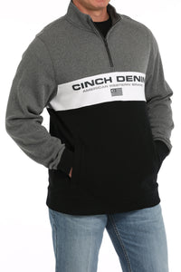 Load image into Gallery viewer, Men&#39;s Cinch Denim 1/4 Zip Pullover - Multi