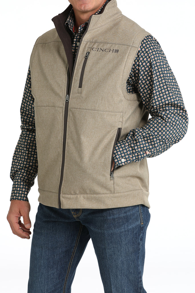 Men's Cinch Bonded Vest ~ Stone