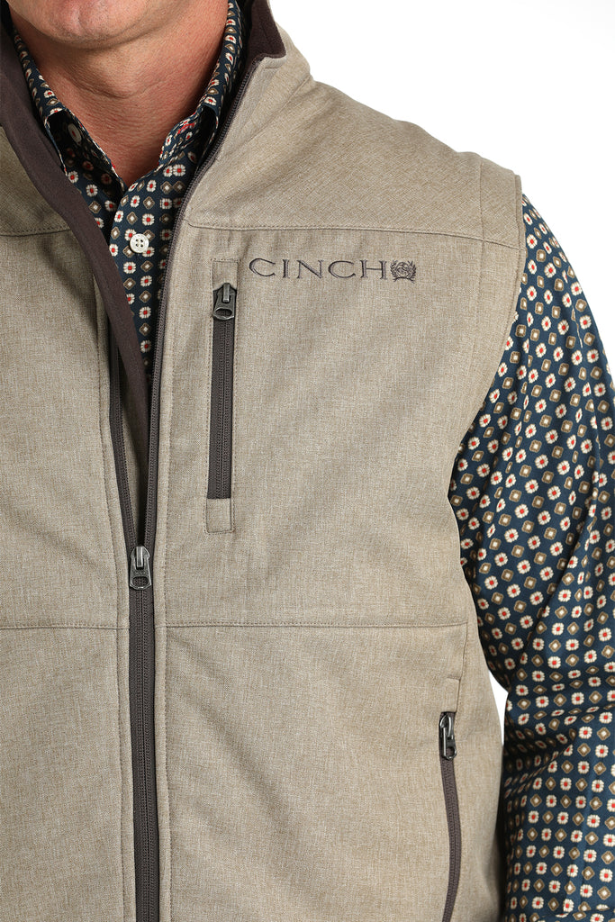 Men's Cinch Bonded Vest ~ Stone