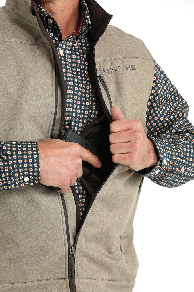 Men's Cinch Bonded Vest ~ Stone