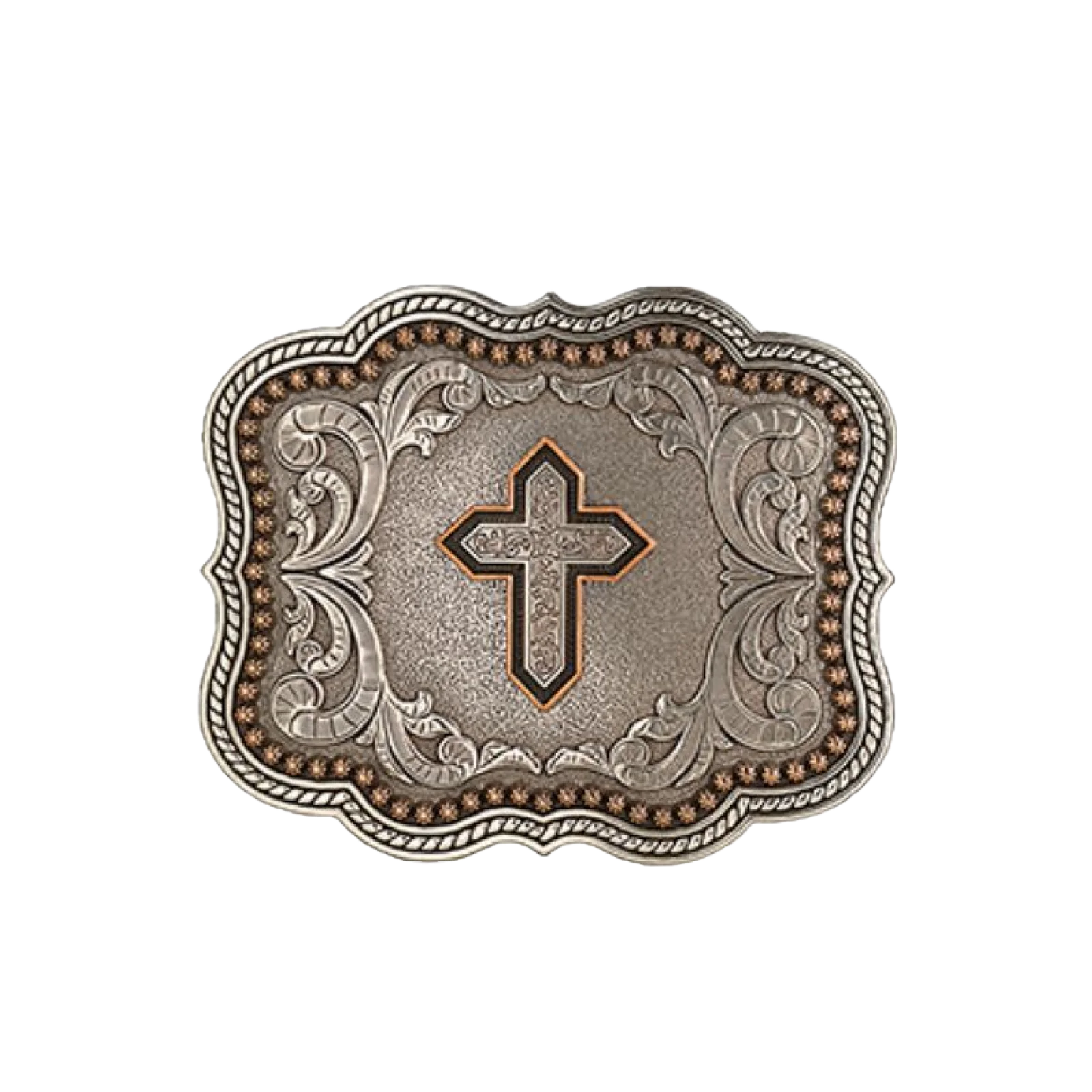 Copper Cross Belt Buckle - Henderson's Western Store