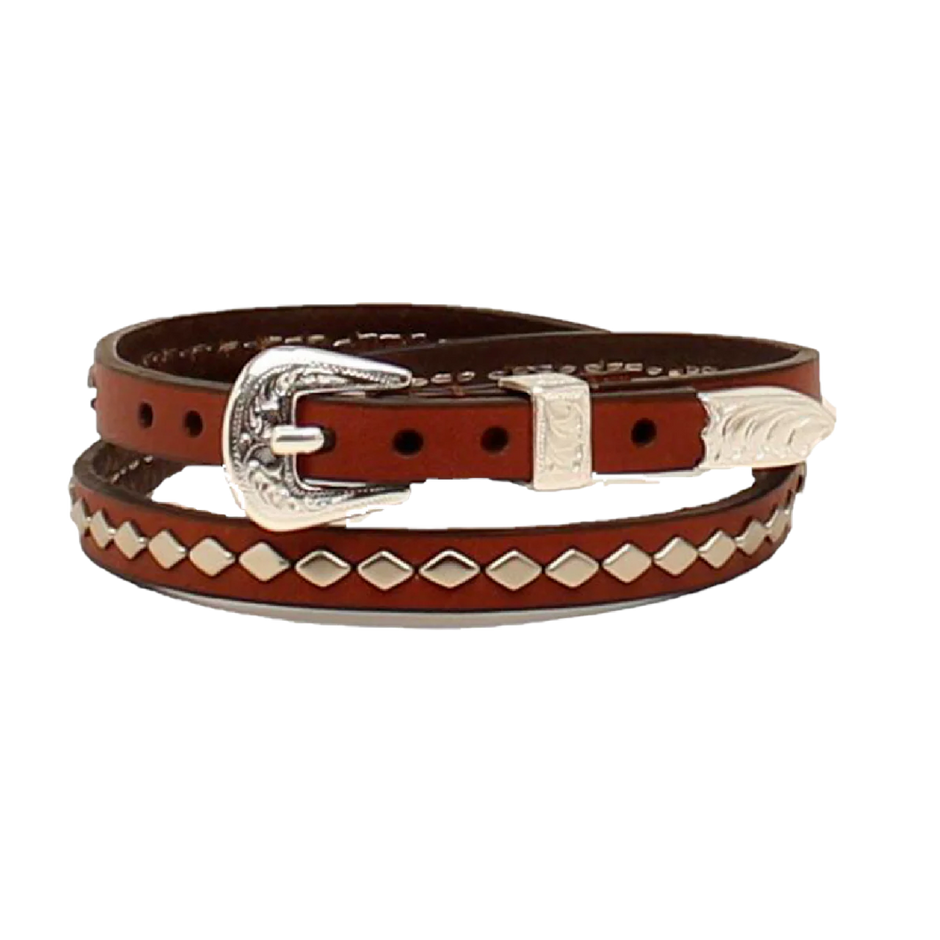 Diamond Stud Hatband ~ Brown