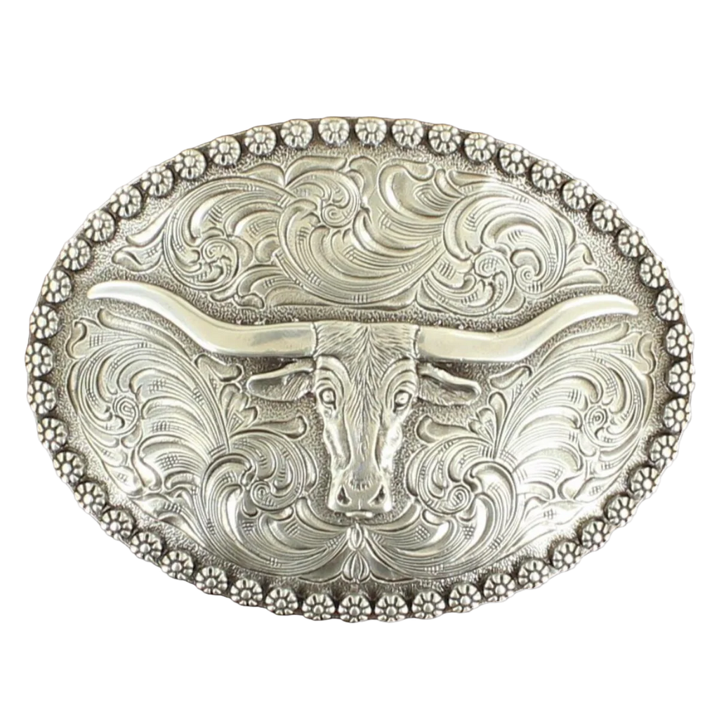 Longhorn Belt Buckle ~ Berry Edge - Henderson's Western Store