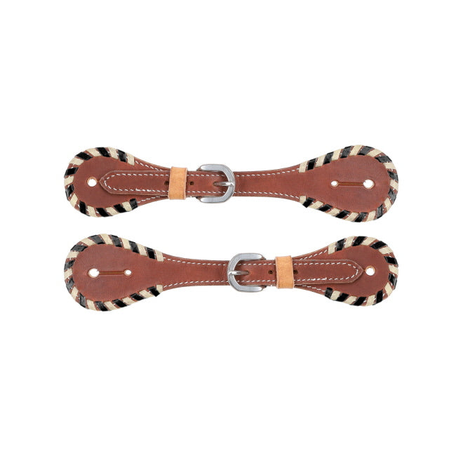 Spur Straps W/Rawhide ~ Mens