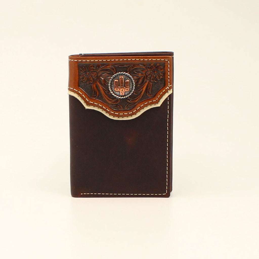 Floral Embossed Trifold Wallet - Henderson's Western Store