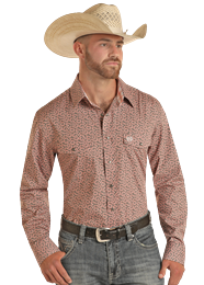 Load image into Gallery viewer, Men&#39;s Geo Print by Panhandle Slim - Henderson&#39;s Western Store