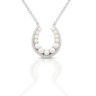 Kelly Herd Brass Pearl Horseshoe Necklace - Henderson's Western Store