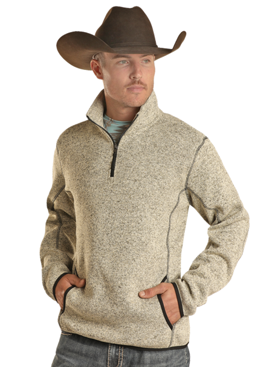 Men's Knit Melange Pullover by Power River - Henderson's Western Store