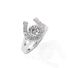 KELLY HERD DANCING STONE HORSEHOE RING - STERLING SILVER - Henderson's Western Store