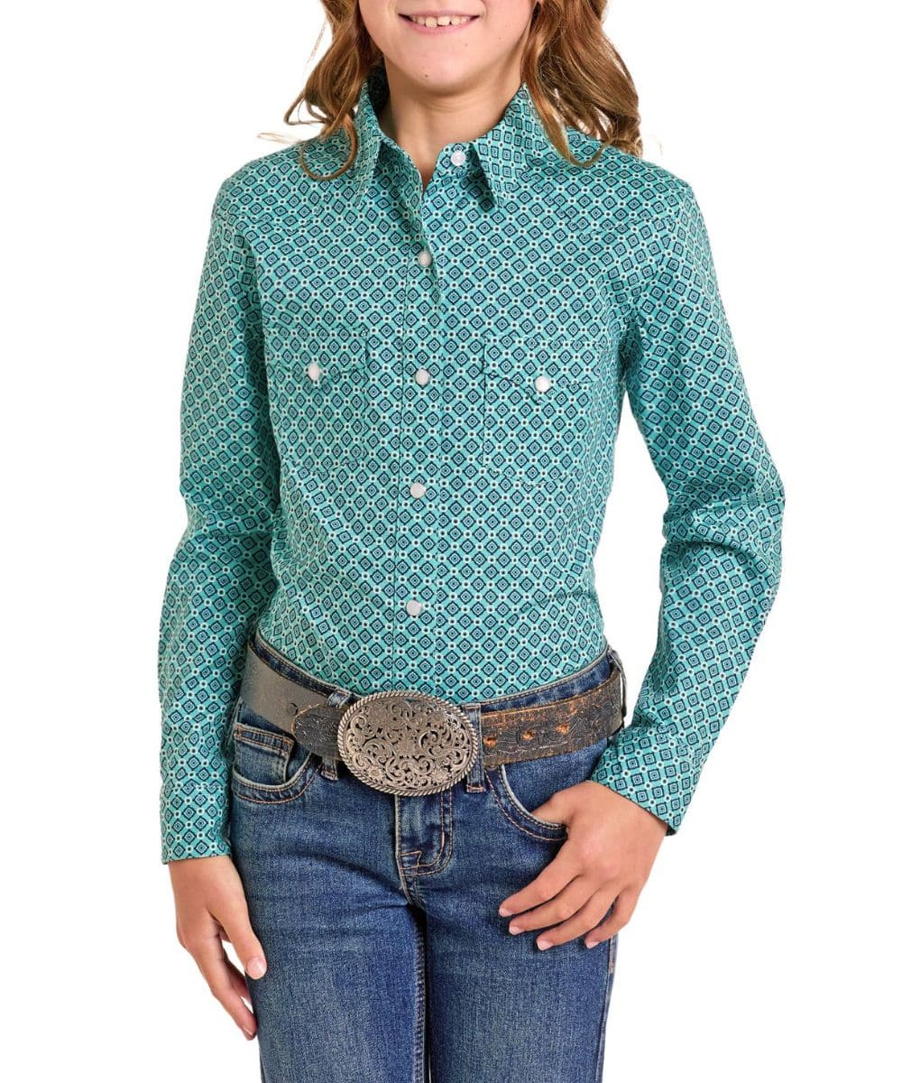 Girls Print Shirt by Panhandle - Henderson's Western Store