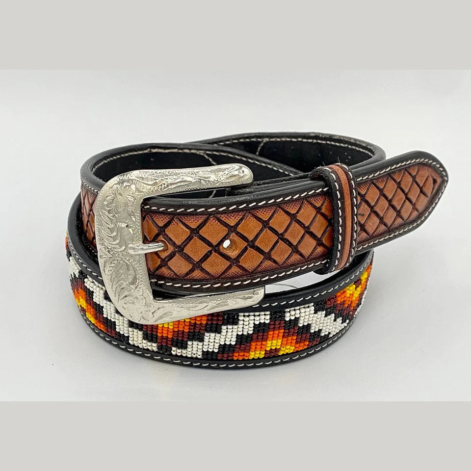Zig Zag Beaded Belt - Henderson's Western Store