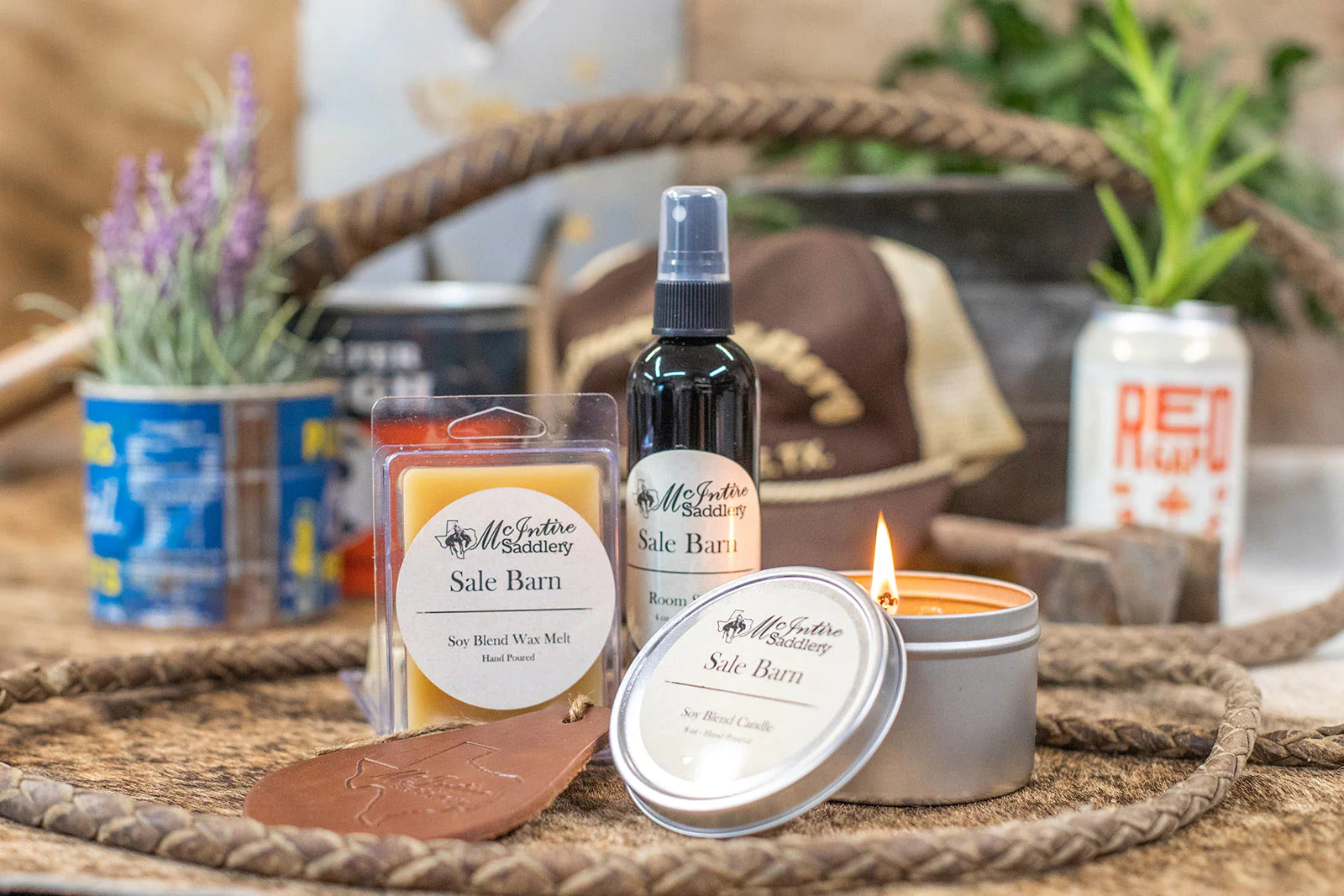 McIntire Saddlery Candles ~ Sale Barn - Henderson's Western Store