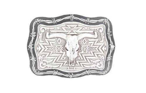 Cow Skull Belt Buckle - Henderson's Western Store