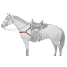 Tough1 Leather Mule 4 Point Breast Collar - Henderson's Western Store