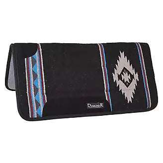 Diamond R Square Felt Woven Pad ~ Black