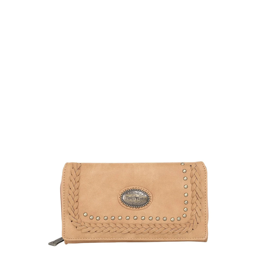 Trinity Ranch Secretary Style Wallet ~ Tan - Henderson's Western Store