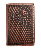 Ariat Basketweave Wallet ~ Tri-Fold - Henderson's Western Store