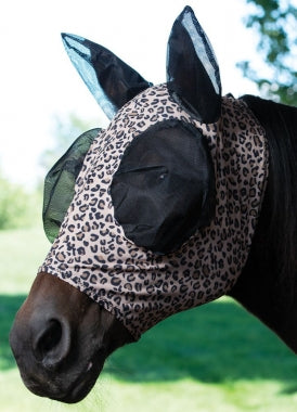 Weaver Ear Fly Mask ~ Cheetah Print - Henderson's Western Store