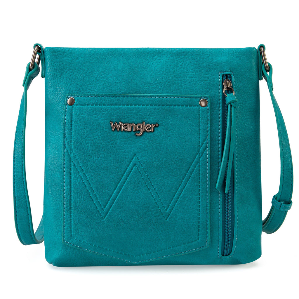 Wrangler Braided Concealed Carry Crossbody~Turquoise