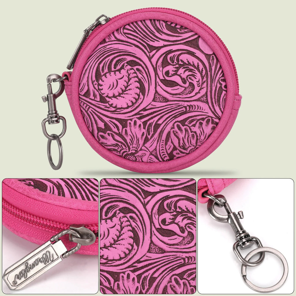 Wrangler Floral Tooled Coin Pouch - Henderson's Western Store