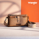 Wrangler Dual Zipper Crossbody ~ Khaki - Henderson's Western Store