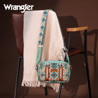 Wrangler Southwest Print Crossbody ~ Green - Henderson's Western Store
