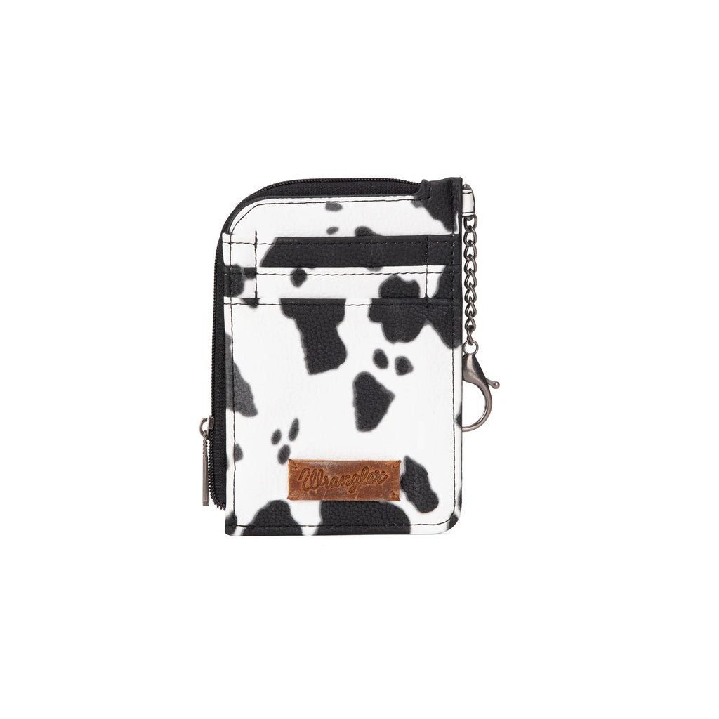 Wrangler Cow Print Mini Zip Card - Henderson's Western Store