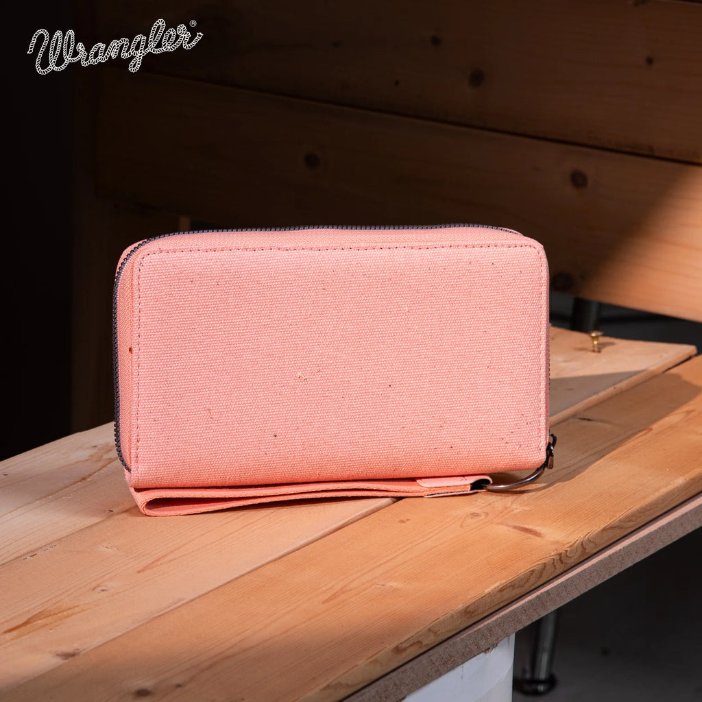 Vintage Wrangler Canvas Wallet ~ Pink