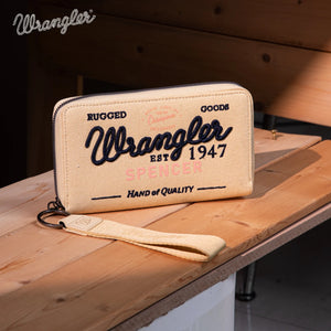 Load image into Gallery viewer, Vintage Wrangler Canvas Wallet ~ Tan