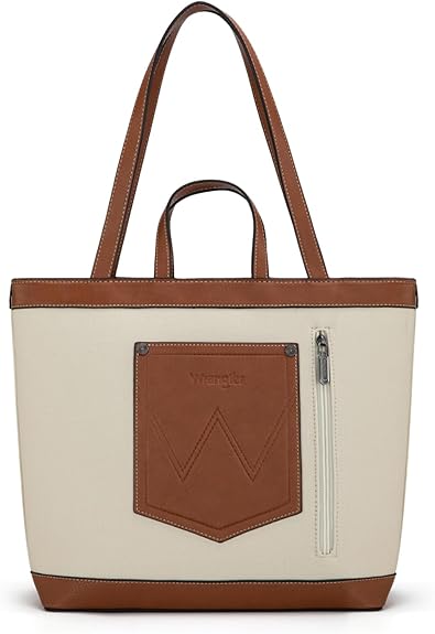 Wrangler Canvas Shoulder Bag ~ Tan