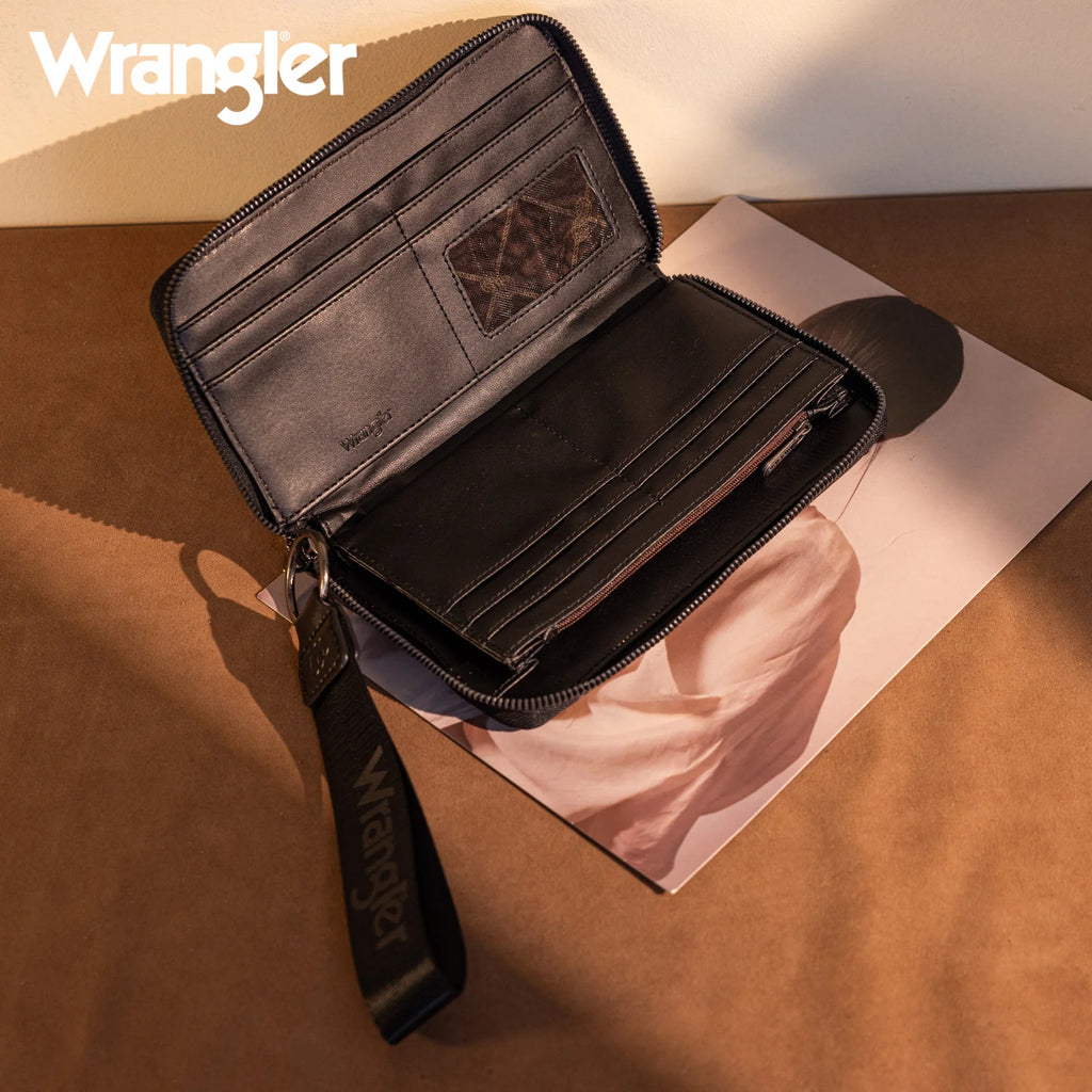 Wrangler Whipstitch Wallet ~ Black