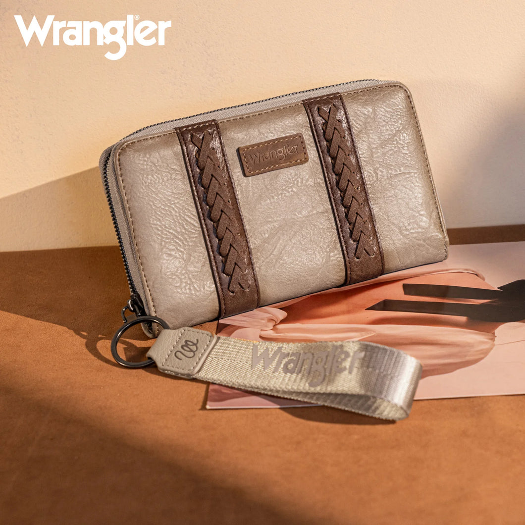 Wrangler Whipstitch Wallet ~ Khaki