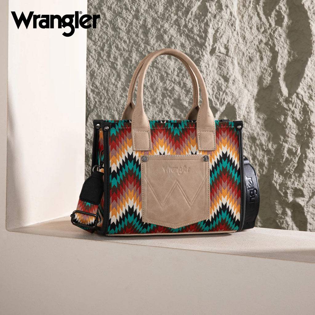 Wrangler Southwest Print Tote ~ Black