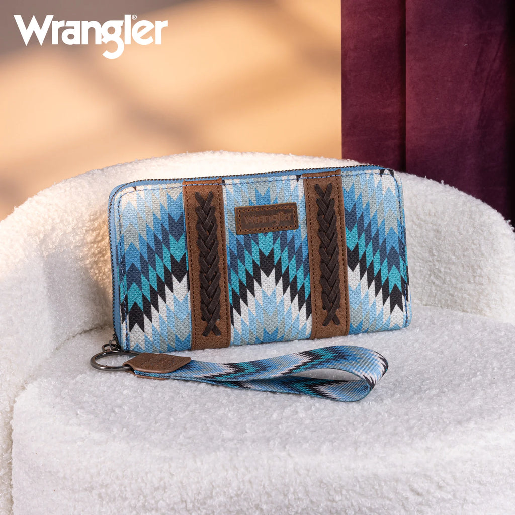 Wrangler Southwest Print Wallet ~ Jean