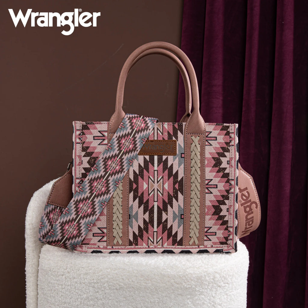 Wrangler Southwest Print Tote ~ Pink