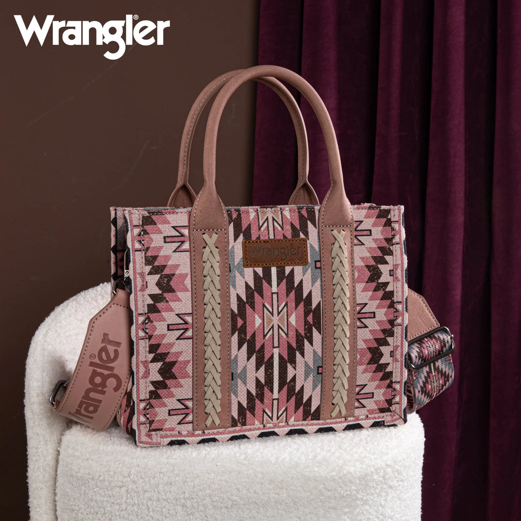 Wrangler Southwest Print Tote ~ Pink